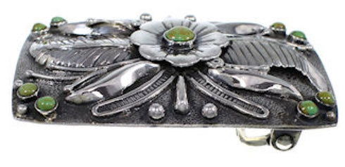 Sterling Silver And Turquoise Jewelry Belt Buckle YS59872